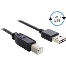 DELOCK USB kábel [1x USB 2.0 dugó A - 1x USB 2.0 dugó B] 1 m Fekete Delock 1007846 (83358) kábel és adapter