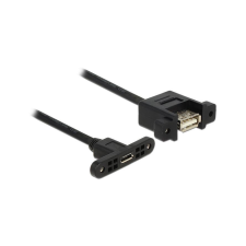 DELOCK USB Kabel A -> Micro-B Bu/Bu 1.00m Einbau (85110) kábel és adapter