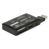 DELOCK USB kártyaolvasó fekete (91758) (delock91758)