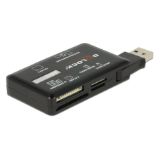 DELOCK USB kártyaolvasó fekete (91758) (delock91758) kártyaolvasó