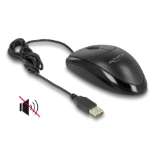 DELOCK USB optikai egér fekete (12106) (del12106) egér