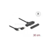 DELOCK USB - SATA 6 Gb/s átalakító USB Type-C vagy A-típusú USB konnektorral (DL61042)