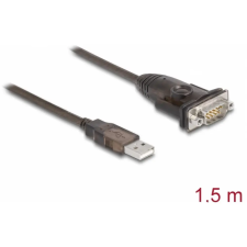 DELOCK USB Soros Átalakító Fekete 1.5m 62645 kábel és adapter