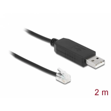DELOCK USB Soros Átalakító Fekete 2m 66734 kábel és adapter
