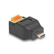  Delock USB Type-C 2.0 apa - Terminal block adapter nyomógombbal kábel és adapter