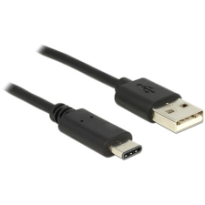 DELOCK USB Type-C 2.0 - USB2.0 A Black 1m kábel és adapter