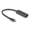 DELOCK USB Type-C  adapter HDMI (DP Alt Mode) 8K-hez HDR funkcióval alumínium (64229)