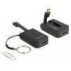 DELOCK USB Type-C adapter HDMI-hoz (DP Alt Mode) 4K 30 Hz - kulcstartón