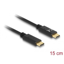  DeLock USB Type-C Charging Cable PD 5 A with E-Marker 0,15m Black kábel és adapter