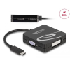DELOCK USB Type-C - VGA/DVI/HDMI/DisplayPort átalakító (63129) (delock63129)
