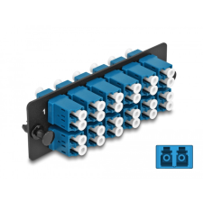 DELOCK Üvegszálas Adapter Panel LC Duplex UPC 12 Port kék egyéb hálózati eszköz