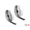 DELOCK Velcro öntapadó tépőzáras szalag-szett, H 10 m és Sz 25 mm fekete