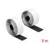 DELOCK Velcro öntapadó tépőzáras szalag-szett, H 5 m és Sz 50 mm fekete