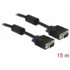 DELOCK VGA/D-Sub Összekötő Fekete 15m 82561