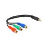 DELOCK Videokabel 1x 3,5mm Klinke -> 3x Cinch St/Bu 0 (62499)