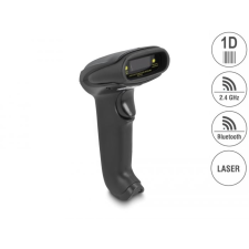 DELOCK vonalkódolvasó 1D Laser, 2,4 GHz / Bluetooth / USB (90564) (del90564) vonalkódolvasó
