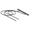 DELOCK WLAN Twin Antenna 2 x MHF IV / HSC MXHP32 compatible plug 802.11 ac/a/h/b/g/n 5 dBi 250 mm PC