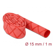 DELOCK Zsugorcső X-mintás nem csúszós 1 m x 15 mm piros villanyszerelés