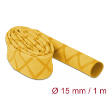 DELOCK Zsugorcső X-mintás nem csúszós 1 m x 15 mm sárga villanyszerelés
