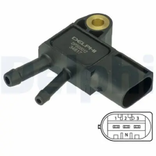 DELPHI Érzékelő, kipufogógáz-nyomás DPS00012 autóalkatrész