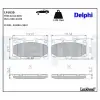 DELPHI fékbetétkészlet, tárcsafék LP1020