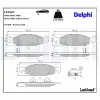 DELPHI fékbetétkészlet, tárcsafék LP1557
