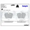 DELPHI fékbetétkészlet, tárcsafék LP2766