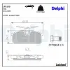 DELPHI fékbetétkészlet, tárcsafék LP3150