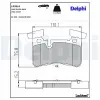 DELPHI fékbetétkészlet, tárcsafék LP3516