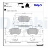 DELPHI fékbetétkészlet, tárcsafék LP3915