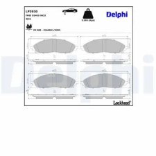 DELPHI fékbetétkészlet, tárcsafék LP3930 fékbetét