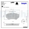 DELPHI fékbetétkészlet, tárcsafék LP770