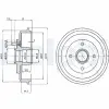 DELPHI fékdob BF402