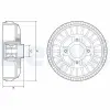 DELPHI fékdob BFR622