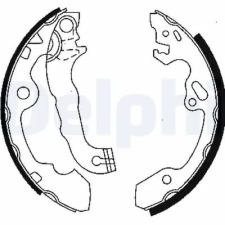 DELPHI fékpofakészlet, rögzítőfék LS1850 autóalkatrész