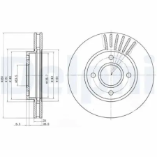 DELPHI féktárcsa BG2699 autóalkatrész