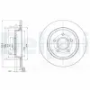 DELPHI féktárcsa BG3897C