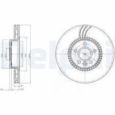 DELPHI féktárcsa BG4123 autóalkatrész