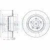 DELPHI féktárcsa BG4153C