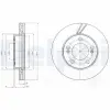 DELPHI féktárcsa BG4206