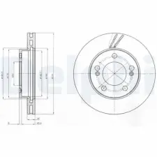 DELPHI féktárcsa BG4206 autóalkatrész