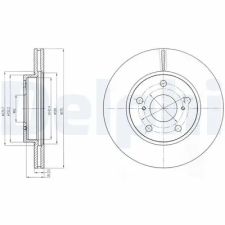 DELPHI féktárcsa BG4232 autóalkatrész