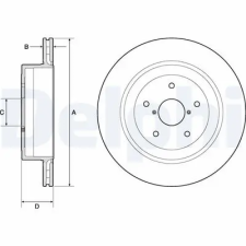 DELPHI féktárcsa BG4775C autóalkatrész