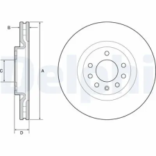 DELPHI féktárcsa BG4944C autóalkatrész