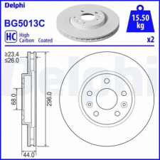 DELPHI féktárcsa BG5013C autóalkatrész