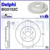 DELPHI féktárcsa BG5152C