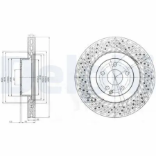 DELPHI féktárcsa BG9057 autóalkatrész