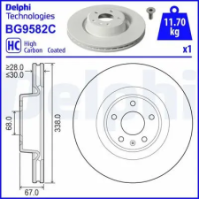 DELPHI féktárcsa BG9582C autóalkatrész