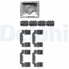DELPHI tartozékkészlet, tárcsafékbetét LX0664 fékbetét