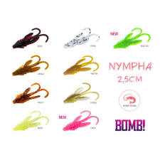 Delphin BOMB! Gumihal Nympha / 10db - 2,5cm/CANDY csali